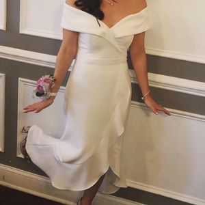 Worn Once! White Xscape Dress